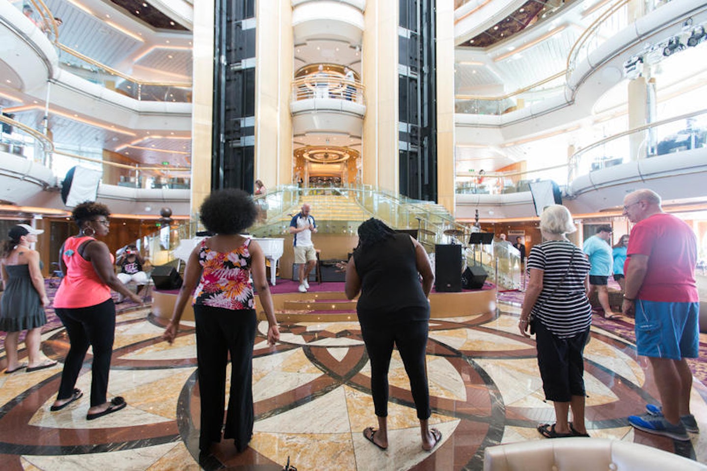70s Line Dance Class on Enchantment of the Seas