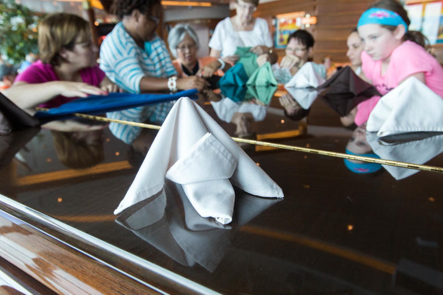 Napkin Artistry on Enchantment of the Seas