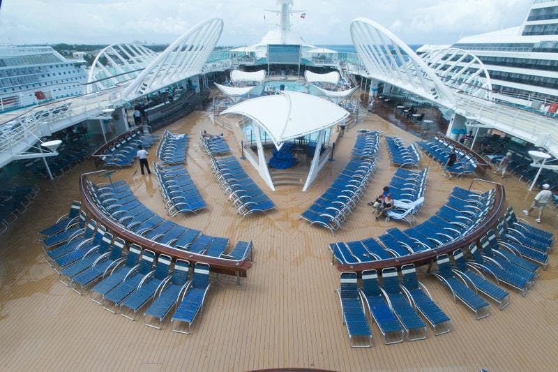 Main Pool on Royal Caribbean Enchantment of the Seas Cruise Ship