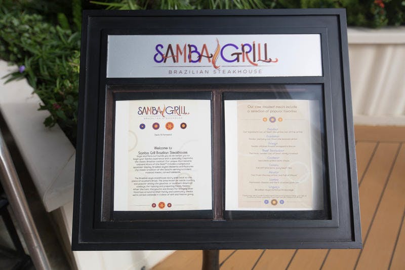 samba grill royal caribbean menu samba grill royal caribbean menu