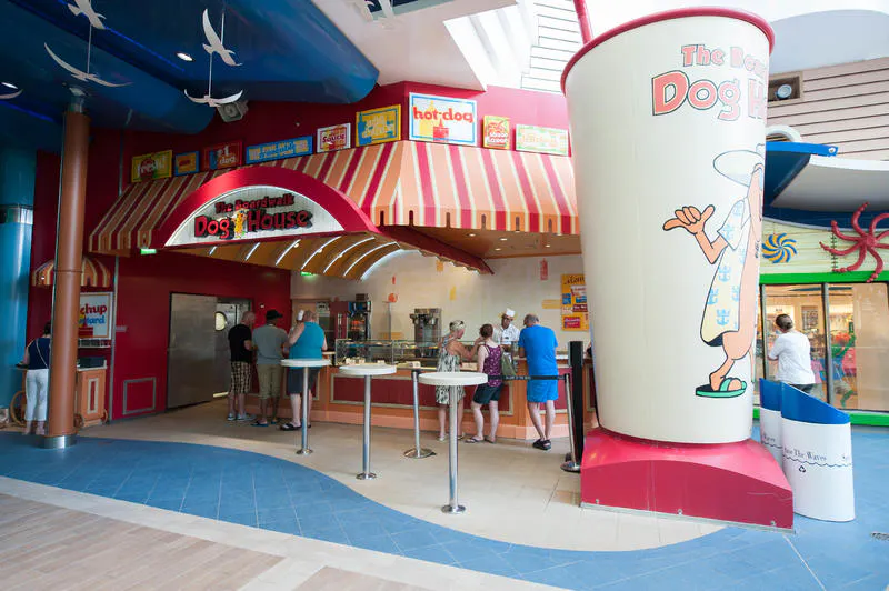 The Boardwalk Dog House on Royal Caribbean Allure of the Seas Ship
