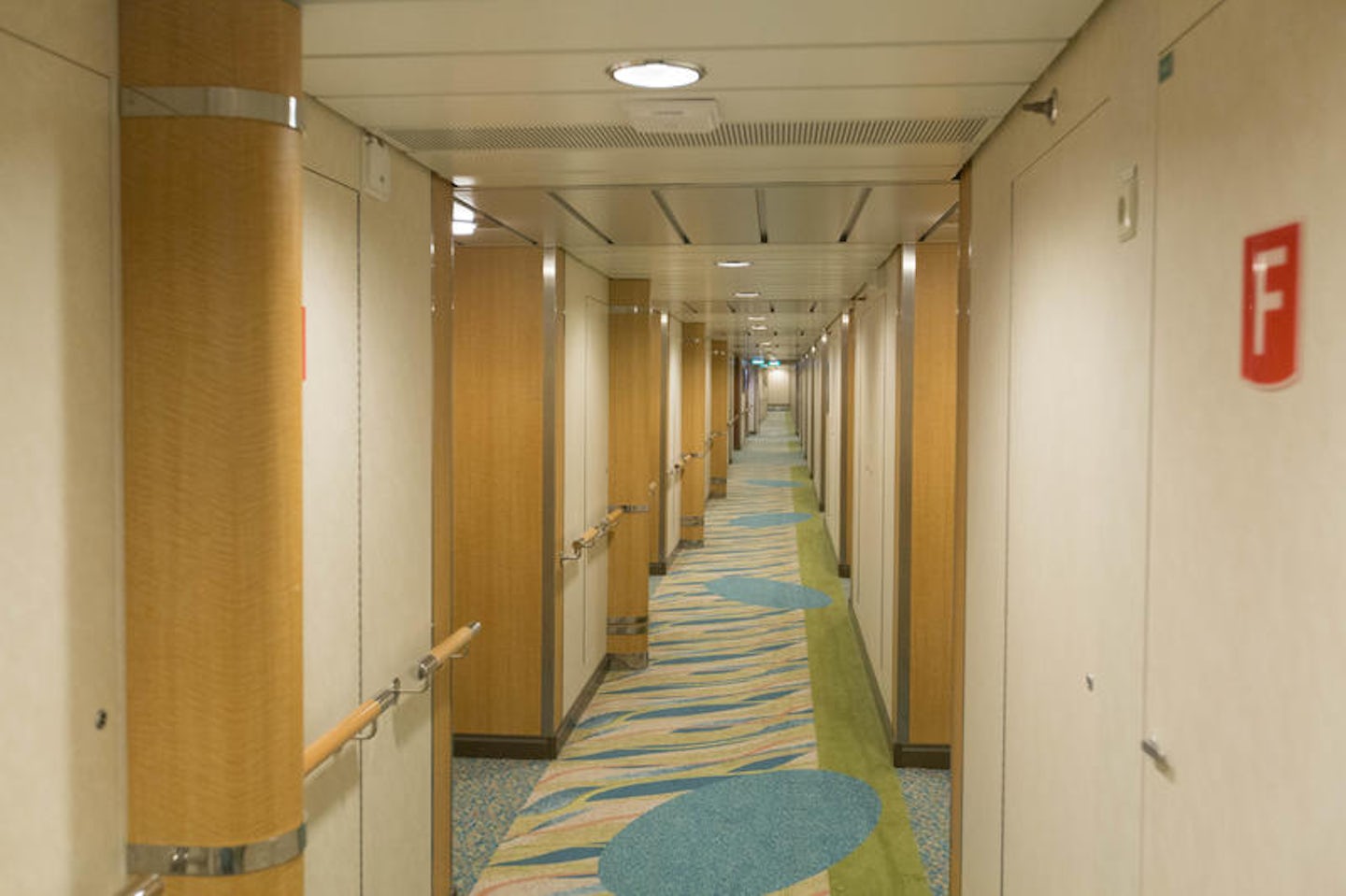 Hallways on Allure of the Seas
