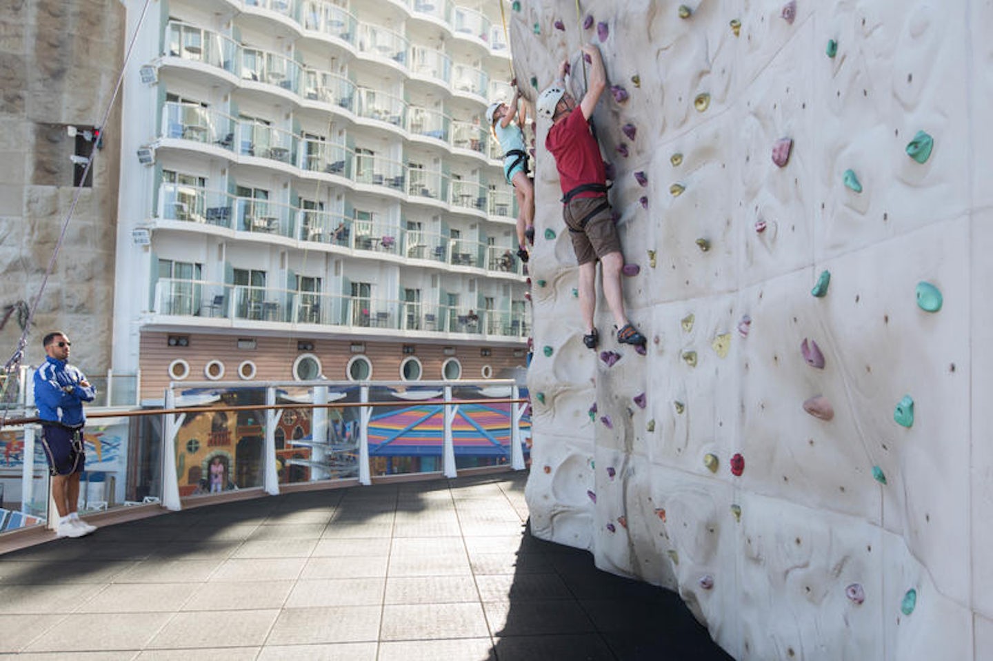 Rock Climbing Wall on Allure of the Seas