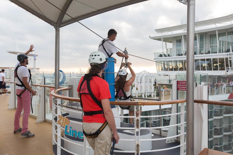 Zipline on Royal Caribbean Allure of the Seas Cruise Ship Cruise Critic