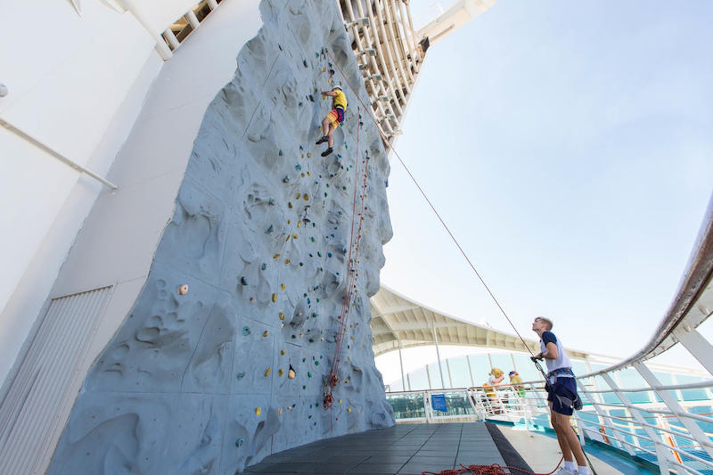 Rock Climbing Wall on Navigator of the Seas