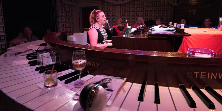 Piano Bar on Carnival Cruise Line