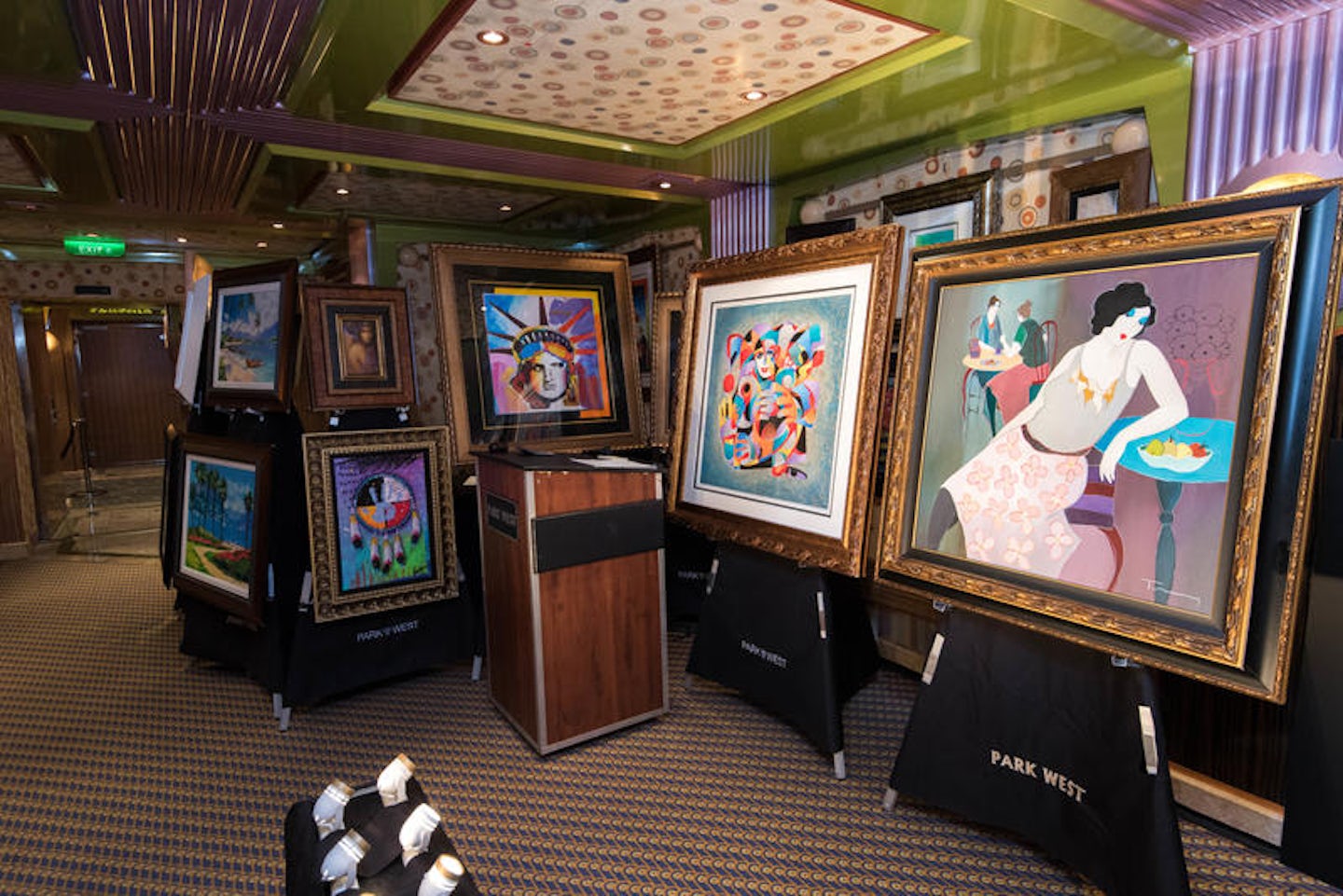 Satin Room Art Gallery on Carnival Liberty