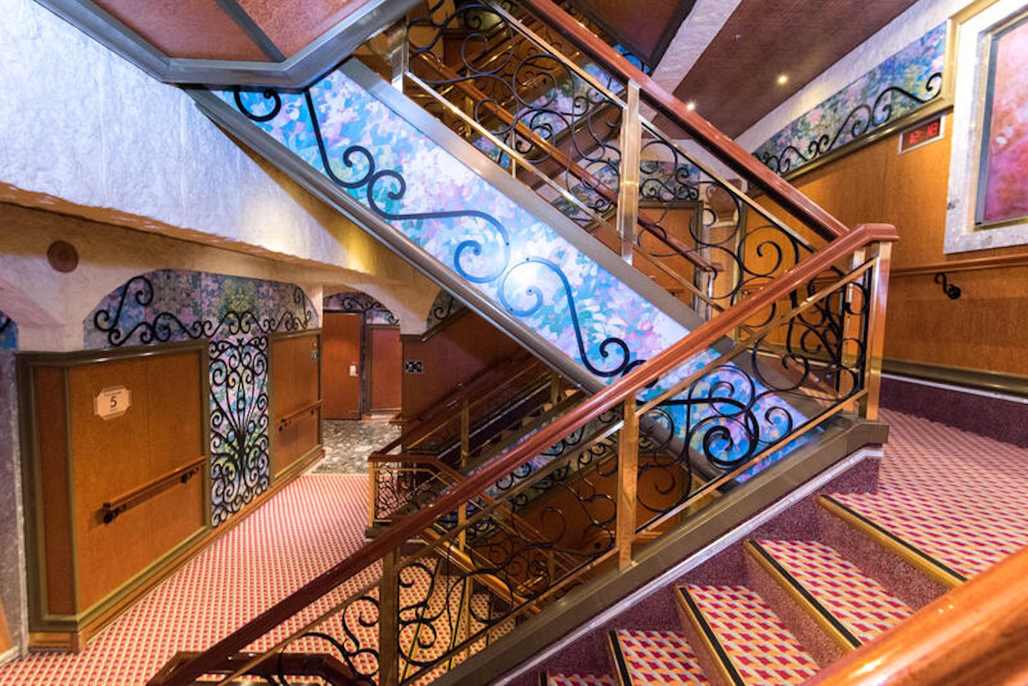 Stairs on Carnival Liberty