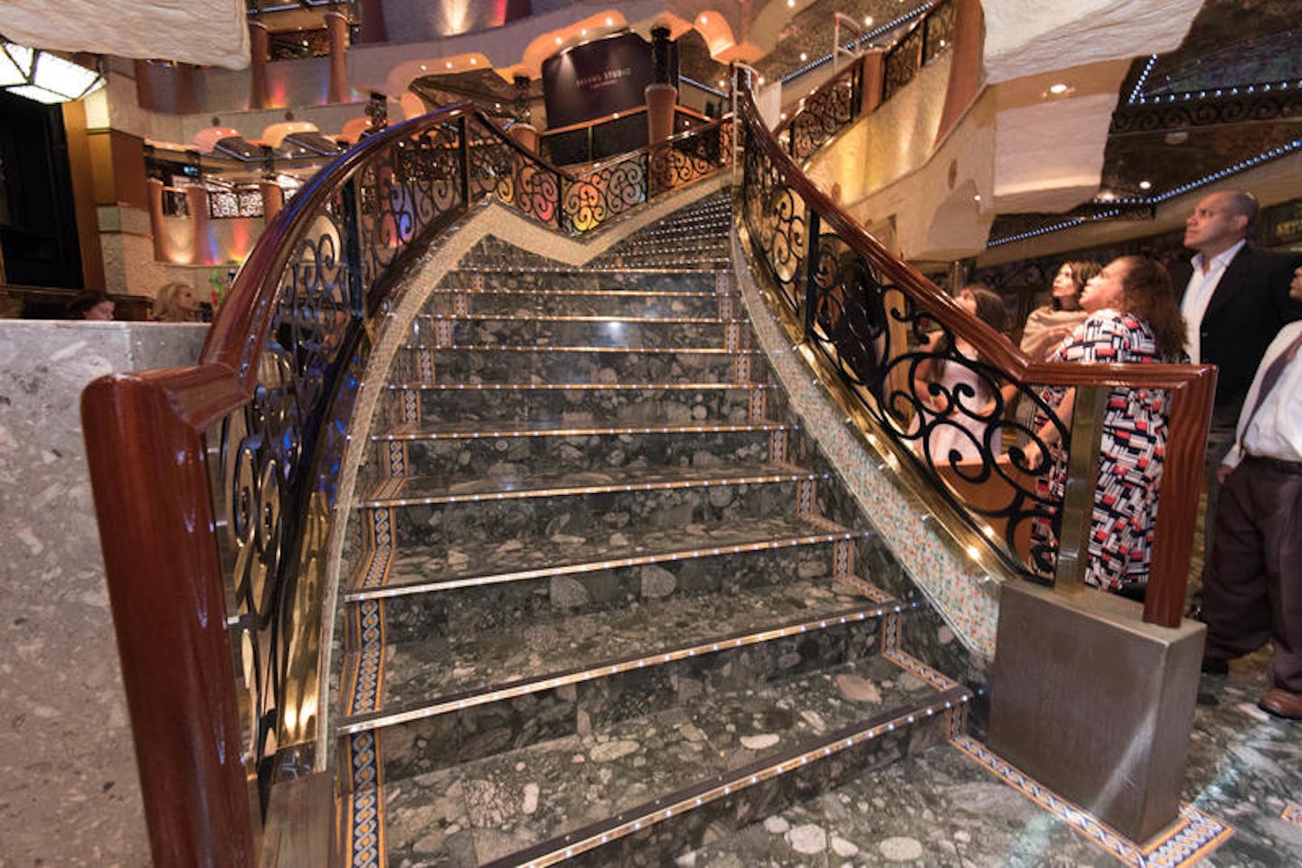 Stairs on Carnival Liberty