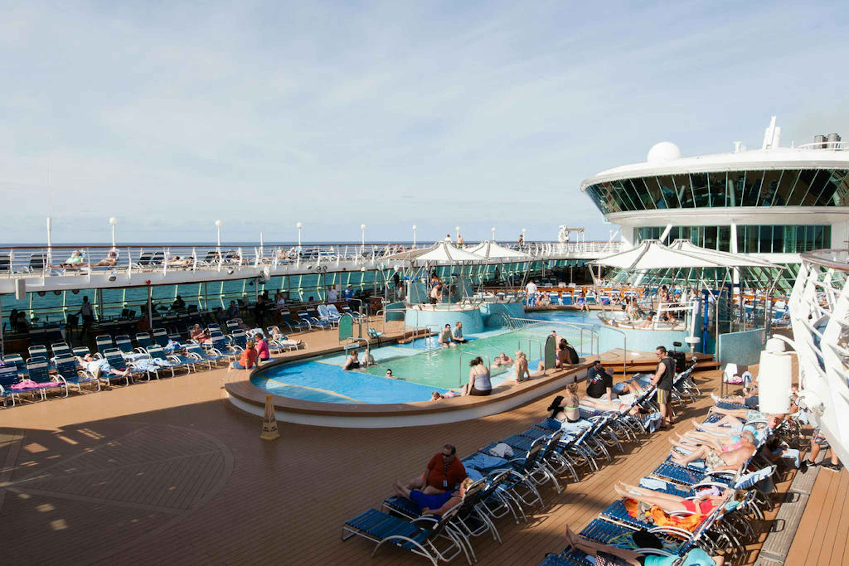 Pool Deck on Grandeur Of The Seas.