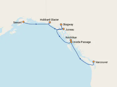 Celebrity Solstice Cruise Itinerary to Alaska on August 6, 2027