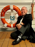 Me with a life ring. This is on the "Promenade" deck, which does not encircle the ship and offers no loungers or views.