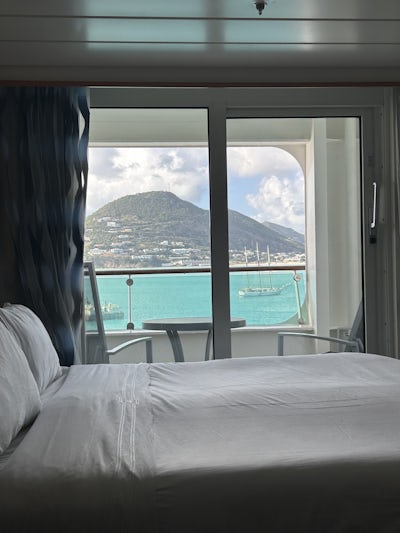 View of St. Maarten from our cabin
