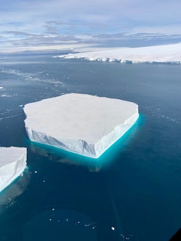 Helicopter tour over icebergs was truly breathtaking.