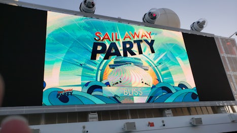 Sail Away party on the pool deck