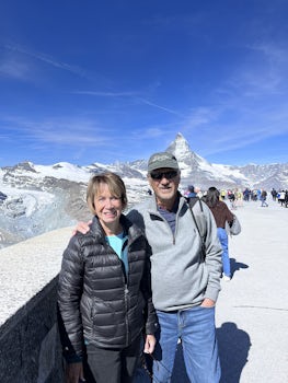 Howard and Darlene in front of the Matterhorn.