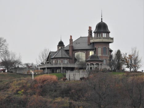 A beautiful old home on a bluff over looking the Mississippi River near Winona, Minnesota.