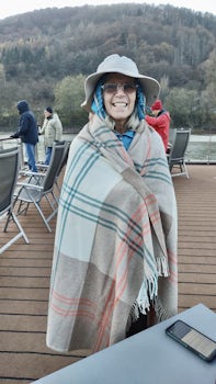 Blankets supplied while cruising the Wachau Valley