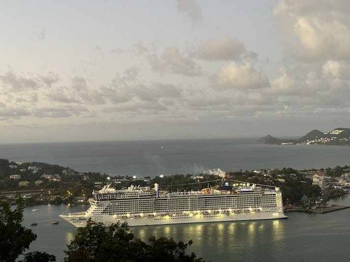 Epic in port in St. Lucia. 
