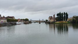 View from the ship coming into Chalon-Sur-Saone