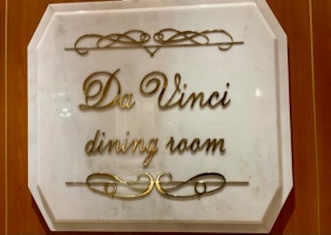 Da Vinci - one of the main dining restaurant at Crown Princess