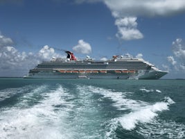 Pulling away from the Carnival Vista during a shore excursion in Belize. 