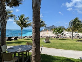 View from Ocean Cay Yacht Club House