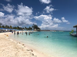 Beach at Coco Cay