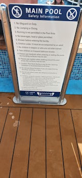 Rules....no drinks in pool or hottubs. No glass.