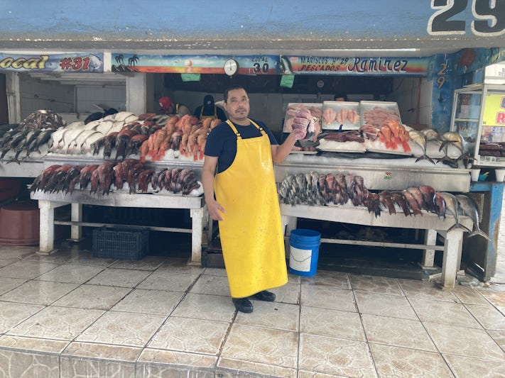 Fish market in Port of Ensenada