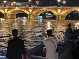 Sailing under a Bordeaux bridge