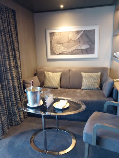The seating area in our suite.