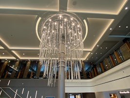 New chandelier in bar city on Norwegian Gem. Installed in November 2022 dry dock.