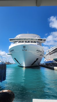 The ship docked at Nassau 