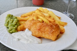 Fish & Chips by the Lido pool.
