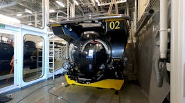 A photo of one of the two submarines aboard Viking Octantis.  I got to ride in the sub and we went down nearly 100 feet under the surface and took a look around at what was on the floor of the ocean. 