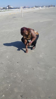 On the beach