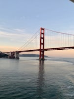Approaching the Golden Gate bridge in San Francisco