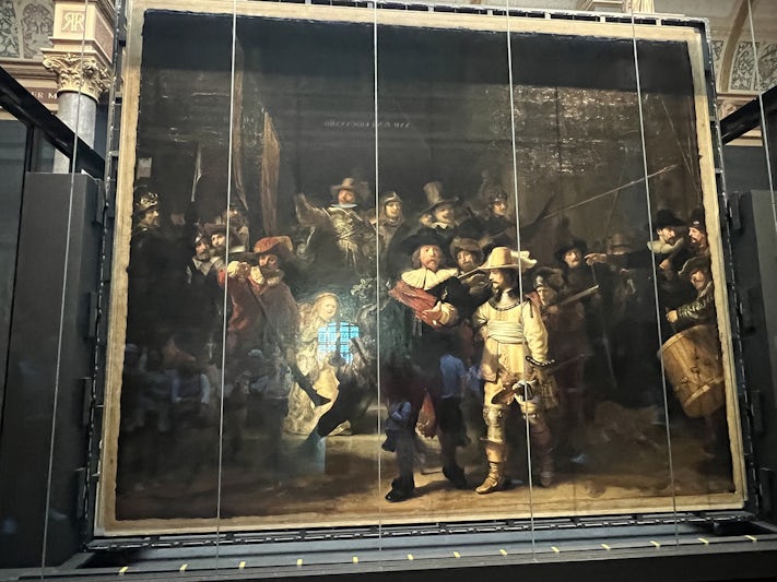 The Night Watch by Rembrandt at the Rijk Museum in Amsterdam
