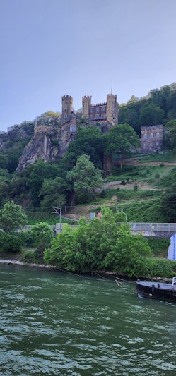 A castle in Germany as seen from the Viking Herja