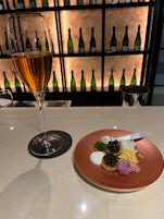 Champagne and caviar snack? Why yes please!