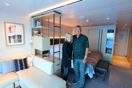 My wife and I in our mini suite, 