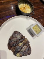 Filet Mignon with Béarnaise Sauce and Max & Cheese - Prime Steakhouse 