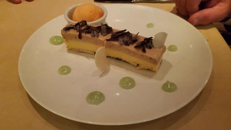Dessert from one of the specialty restaurants