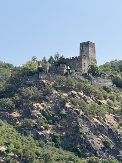 One of the castles we passed while sailing on the upper deck.