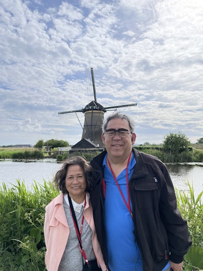 We are at Kinderdijk, Netherlands