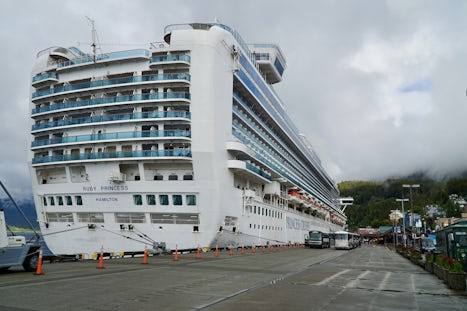 The Ruby docked in Ketchikan
