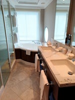 Haven two bedroom suite bathroom. Large jetted tub. 
