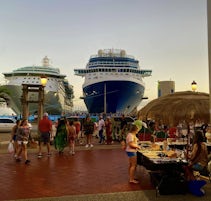 The Celebrity Reflection docked in San Juan harbor. 