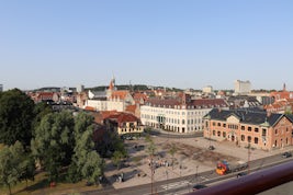 View of Aalborg from the sun deck.
